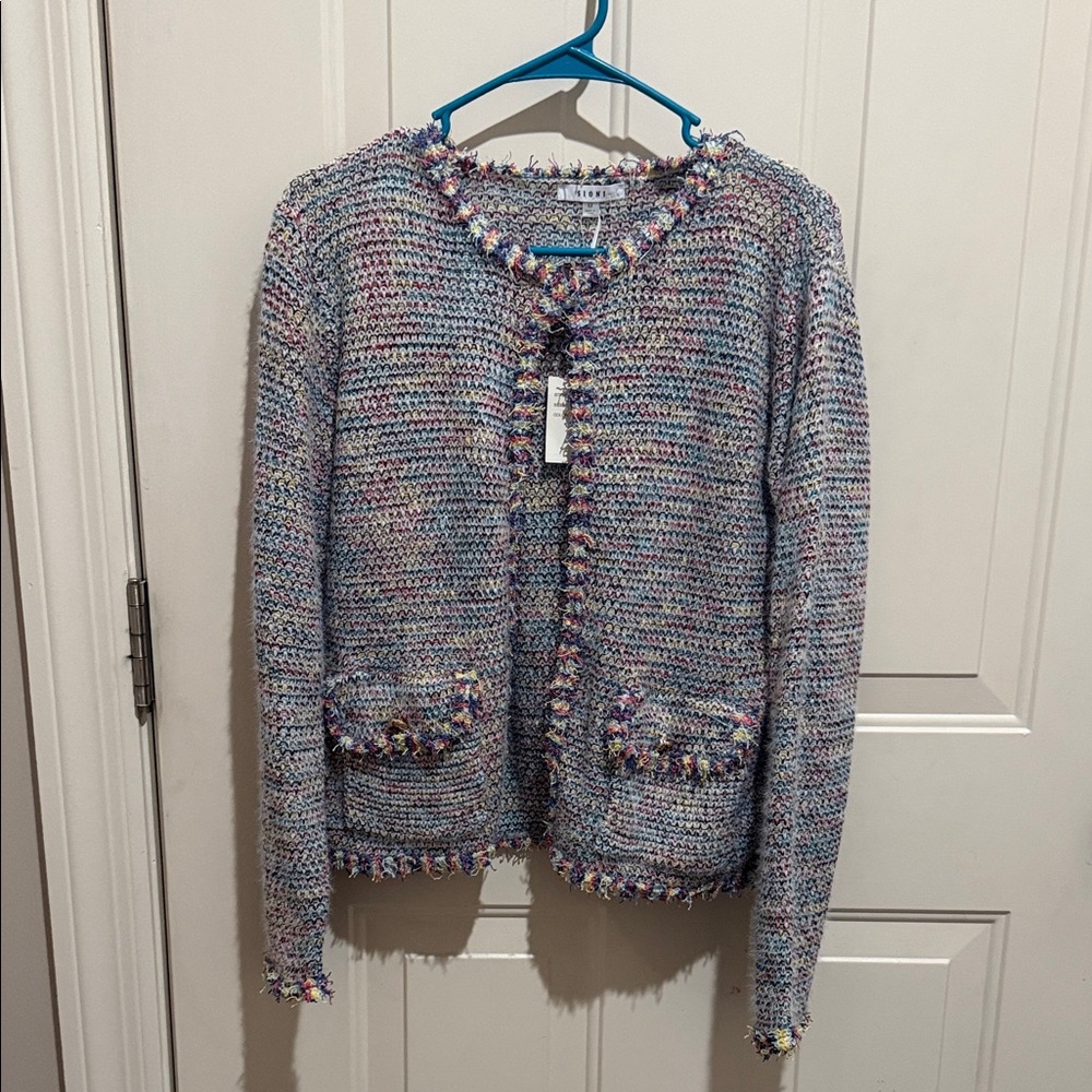 Sioni Multicolor Tweed Cardigan
